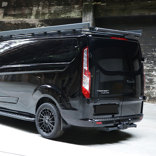 Dachgepäckträger Schwarz Aluminium Ford Transit Custom 2012 - 2018