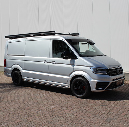 Dachgepäckträger Schwarz Aluminium Volkswagen Crafter 2017 - 2022