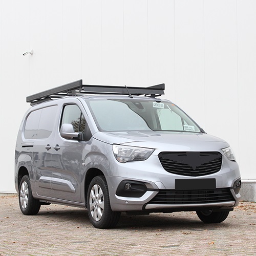 [86IRL-COM] Dachgepäckträger Schwarz Aluminium Opel Combo 2018+