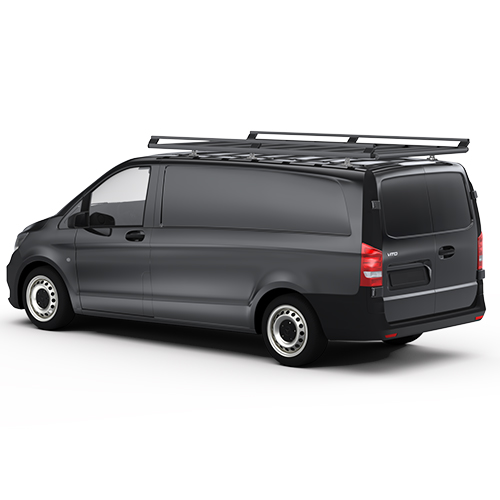 Dachgepäckträger Schwarz Aluminium Mercedes Vito 2014-2024