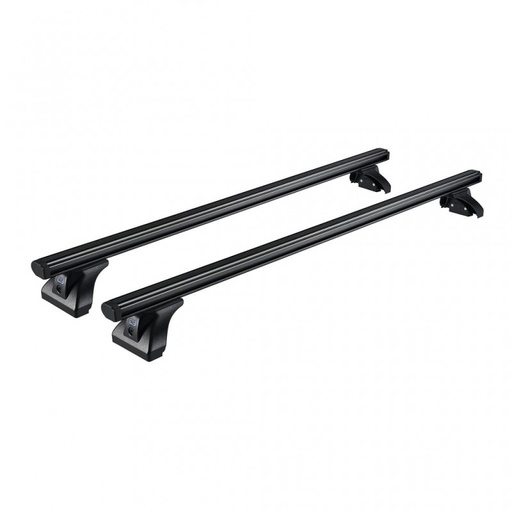 Black Aluminum Roof Bars Ford Transit Custom 2012-2018